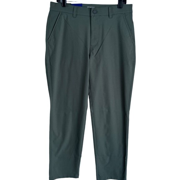 32 Degrees Cool Mens 34x29 Stretch Performance Pants Olive Green Chinos - Picture 1 of 10